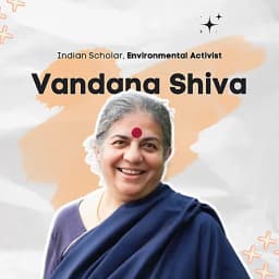 Photo of Dr. Vandana Shiva (Environmental activist and author)